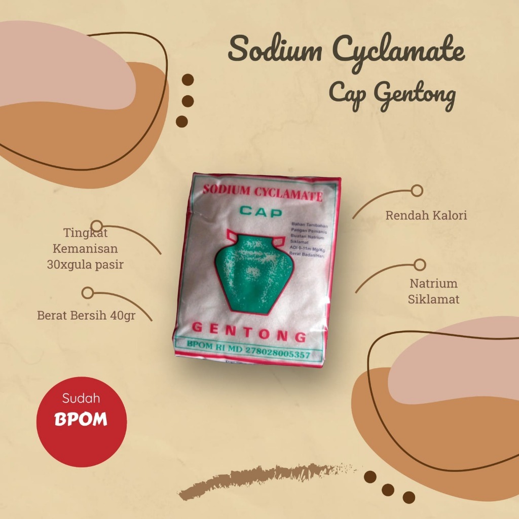 

Sodium Pemanis Buatan Cap Gentong / SODIUM CAP GENTONG Pemanis Buatan Cap Gentong Sodium Cyclamate Natrium Makanan Dan Minuman (eceran)
