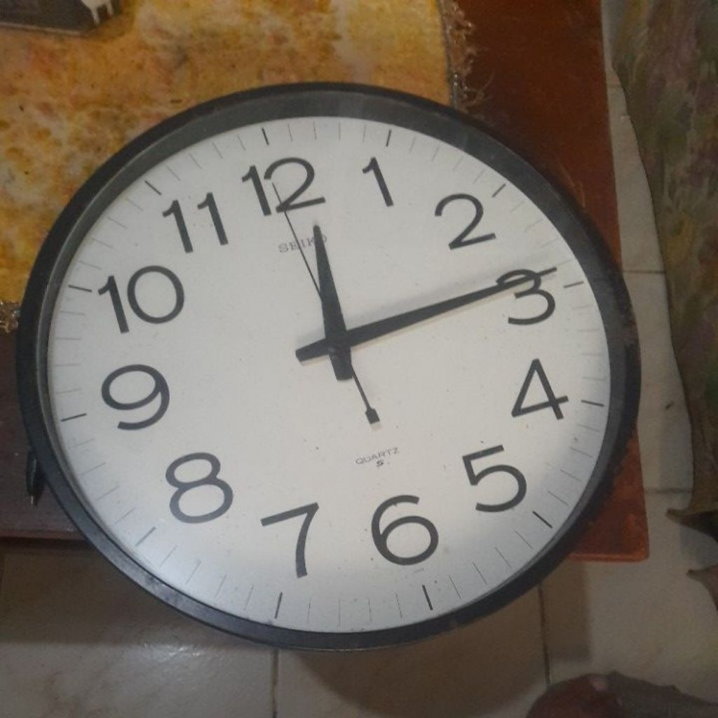 jam dinding seiko quartz lawas mesin masih seikosha