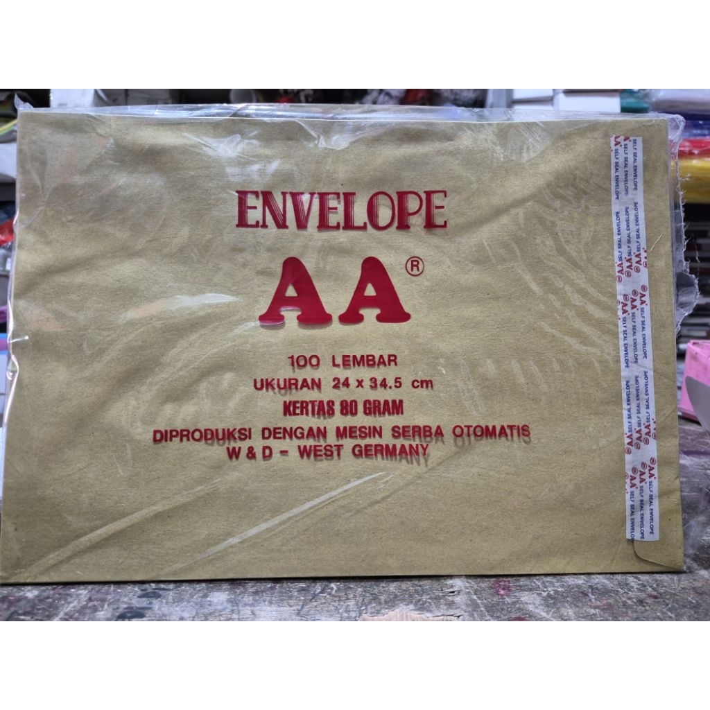 

Amplop AA Dinas Folio Perekat