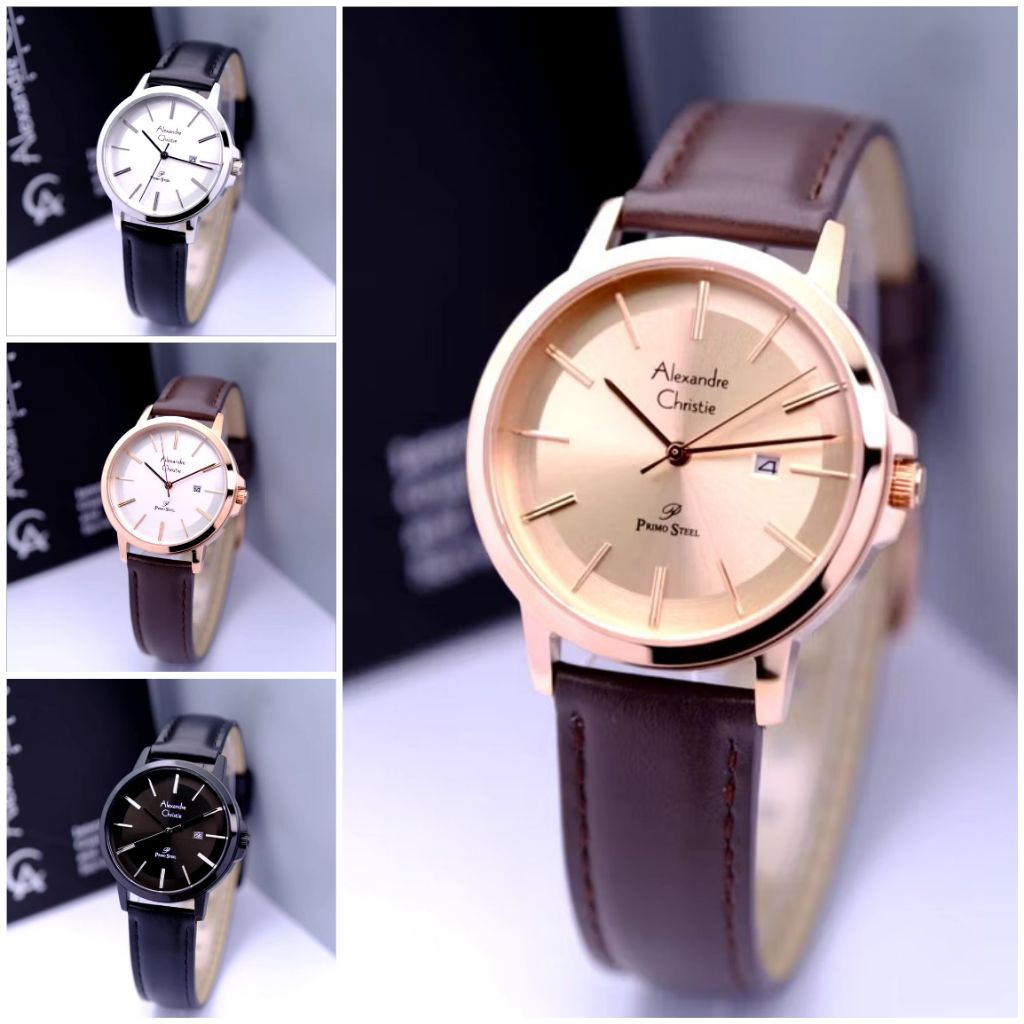 AC1036 Jam Tangan Wanita Alexandre Christie AC 1036 Original Kulit