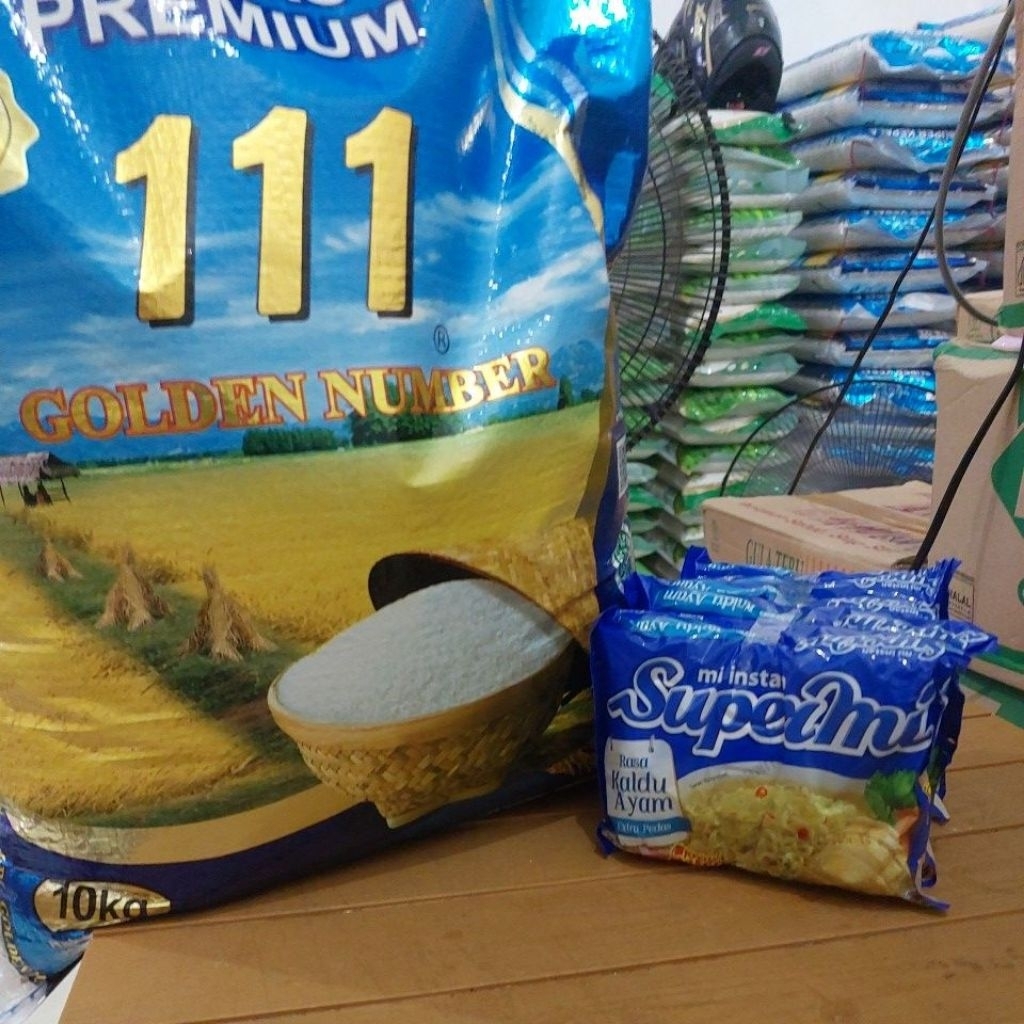 

beras 111 sania hsc premium golden number bonus supermi