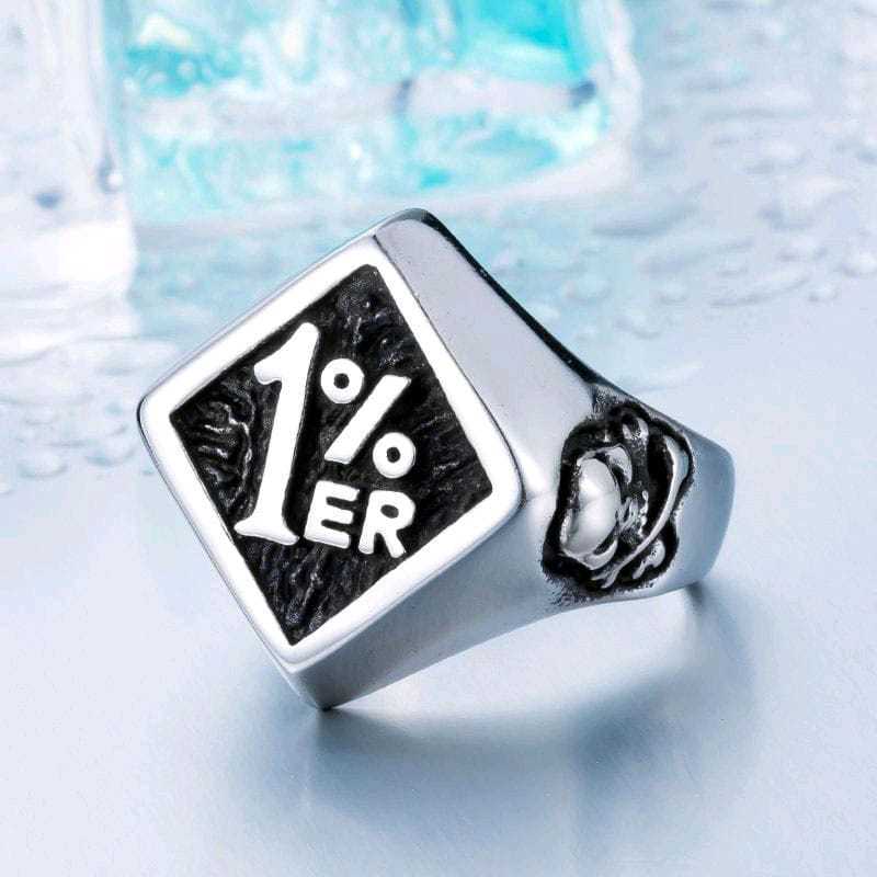 Cincin 1% ER Beier Stainless Premium / Cincin Premium Pria Murah Keren Berkualitas / Ring Skull / Ci