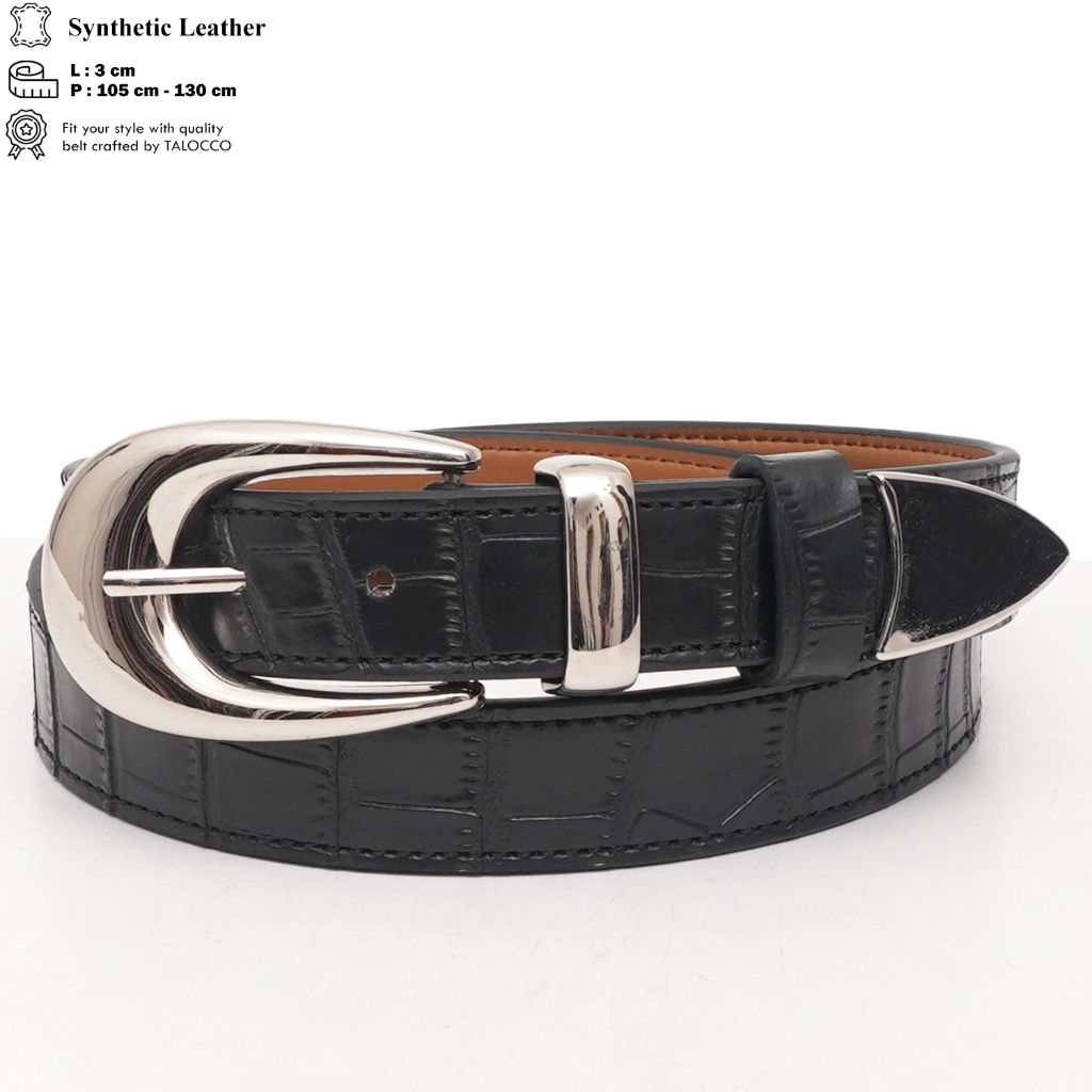 Talocco Ikat Pinggang Wanita Ikat Pinggang Kulit PU Gasper Cewek