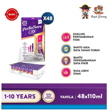 

Pediasure Go Vanila Susu UHT 48 x 110mL TERBARU