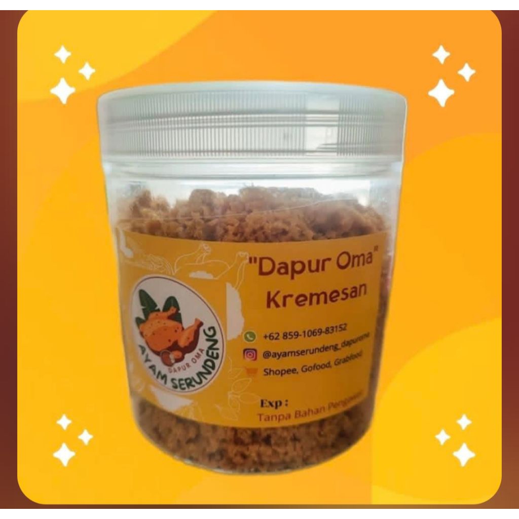 

KREMESAN AYAM DAPUR OMA 150 GR