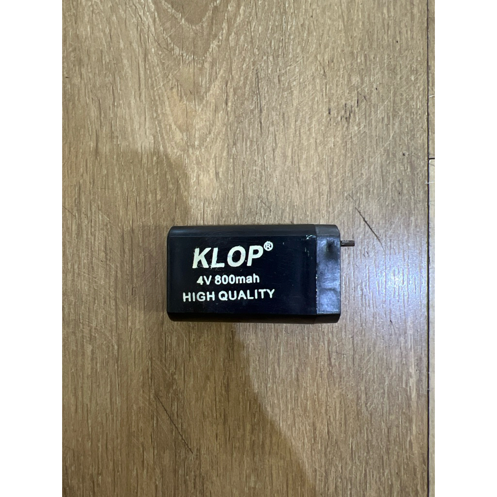 Accu Aki 4V 800mAh Klop Baterai 4V 800mAh 4V 0.8mAh KLOP