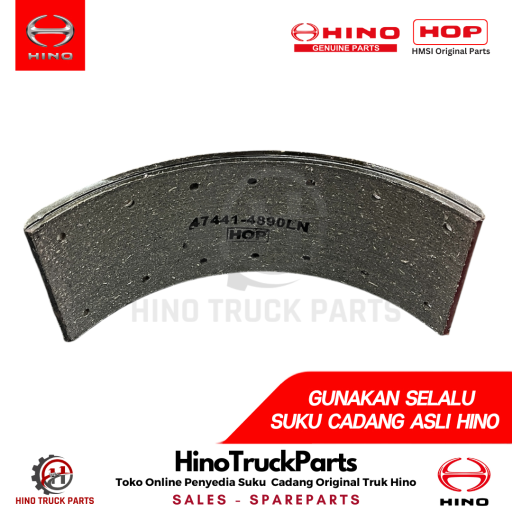 Kampas Rem Depan Hino Dutro 130 HD HT 47441-4890LN Asli HOP