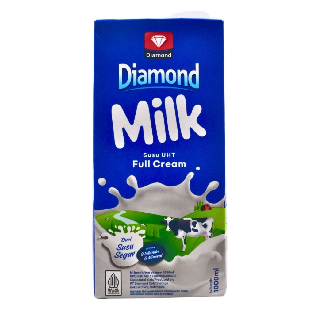 

Diamond UHT Milk Susu Full Cream 1L