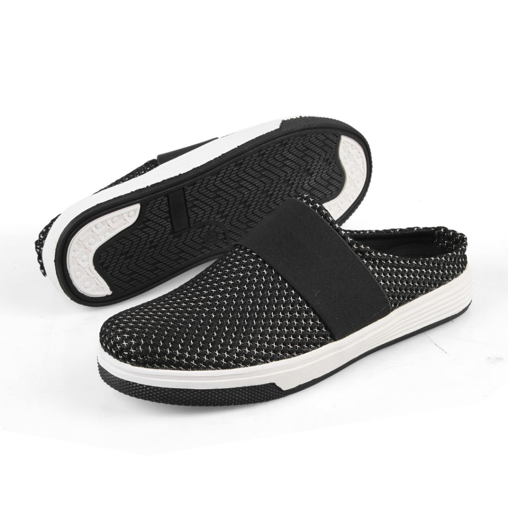 DENZEL DZ 206 Sepatu Sendal Pria Bustong Men Sandals Black - SEPATU PRIA - SANDAL PRIA