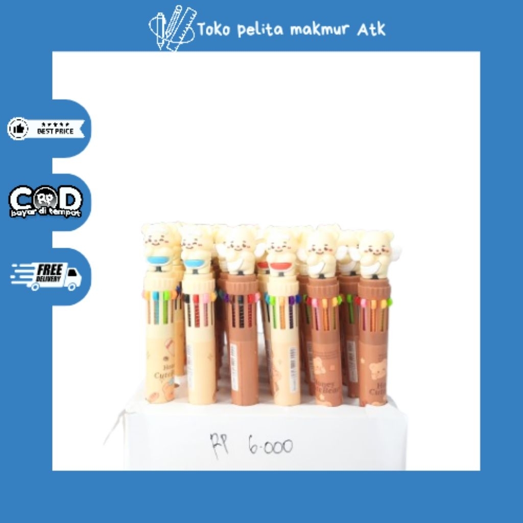 

bolpoint murah 10 warna cutebear