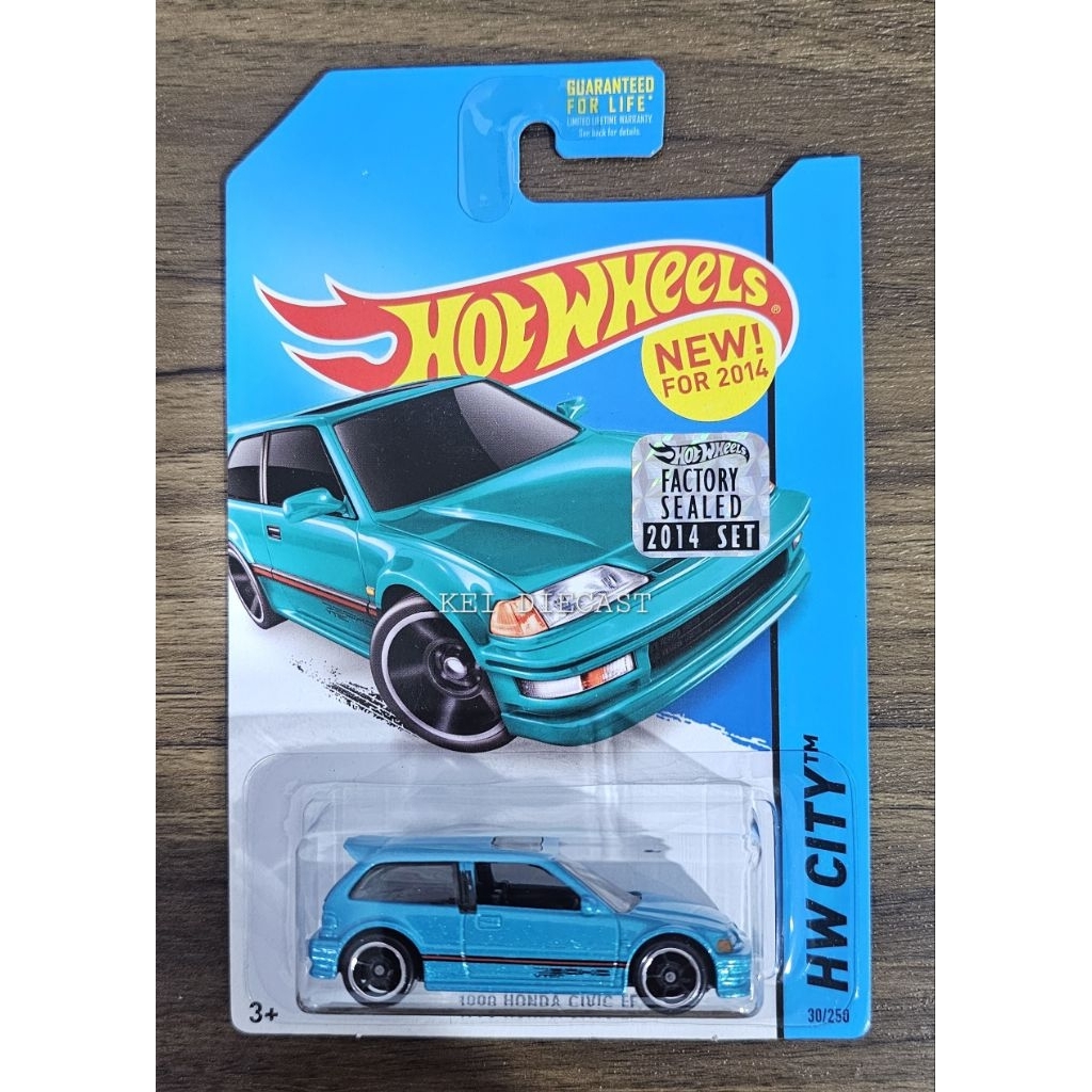 Hot Wheels Honda Civic EF Green / Tosca + Factory Sealed FS 2014