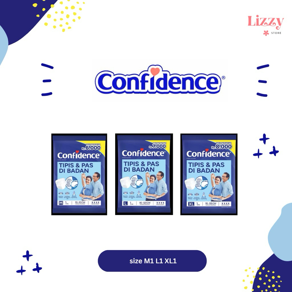Confidence Popok Dewasa Celana Adult Diapers XL1