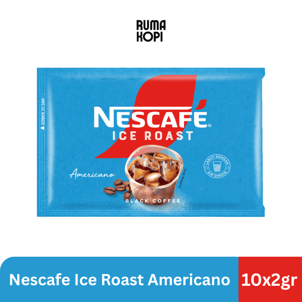 

Nescafe Ice Roast Americano 10x2g Kopi Sachet Nestle Nescafe Ice Roast Americano Renceng Isi 10 Sachet @ 2 gram