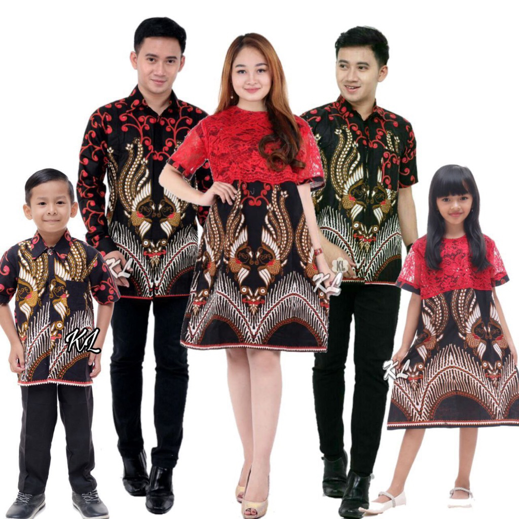 Baju Couple Keluarga // Dress Brokat Keluarga Pria Dan Wanita Modern Batik Couple Keluarga Dress Nat