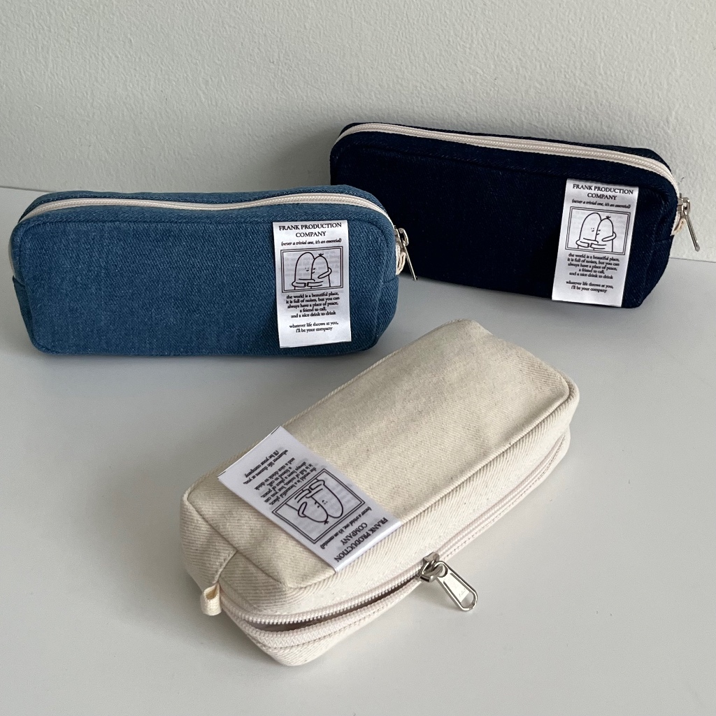 

Frank Denim Pencil Case by September Spring Tempat Pensil Pouch