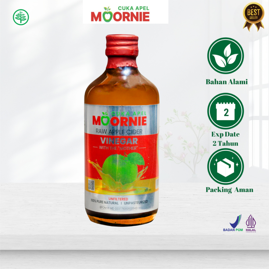 

Moornie cuka apel original untuk kesehatan | cuka apel untuk diet - 1 Botol