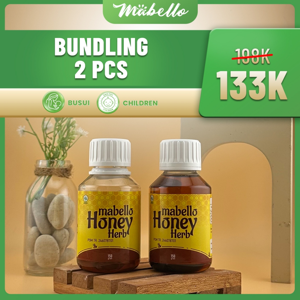 

Mabello Madu Herb Bundling 2 Pcs / Cocok untuk kids dan busui friendly