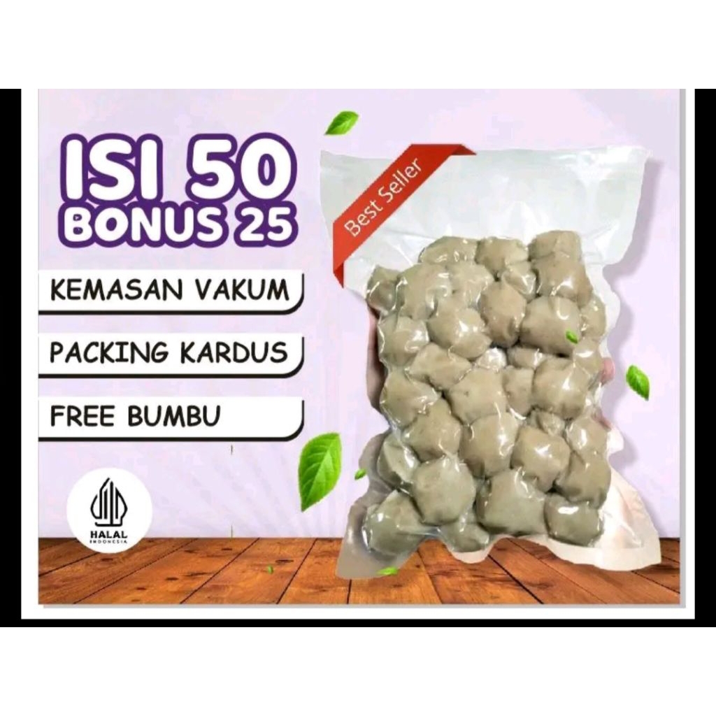 

Pentol Daging Sapi Isi 100 | Pentol Frozen Kenyal & Gurih Siap Masak