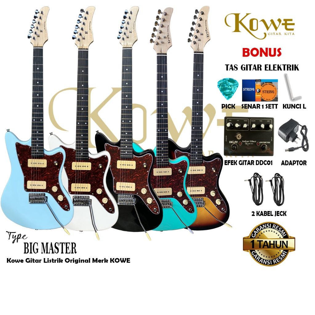 Gitar Elektrik Original merk KOWE gitar Model BIG MASTER