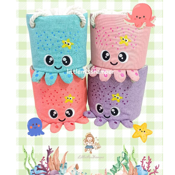 

cute 3d tube animal hampers d18 one month baby turtle nemo octopus tas tabung