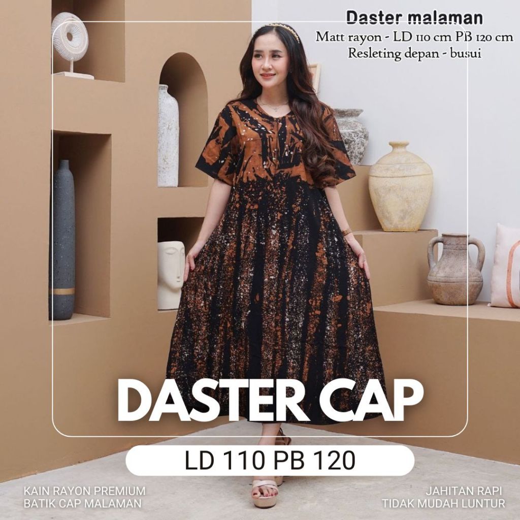 Daster Kekinian Terbaru Jumbo Batik Pekalongan | Daster Cap | Daster Batik Busui LD 110  | Daster Ba