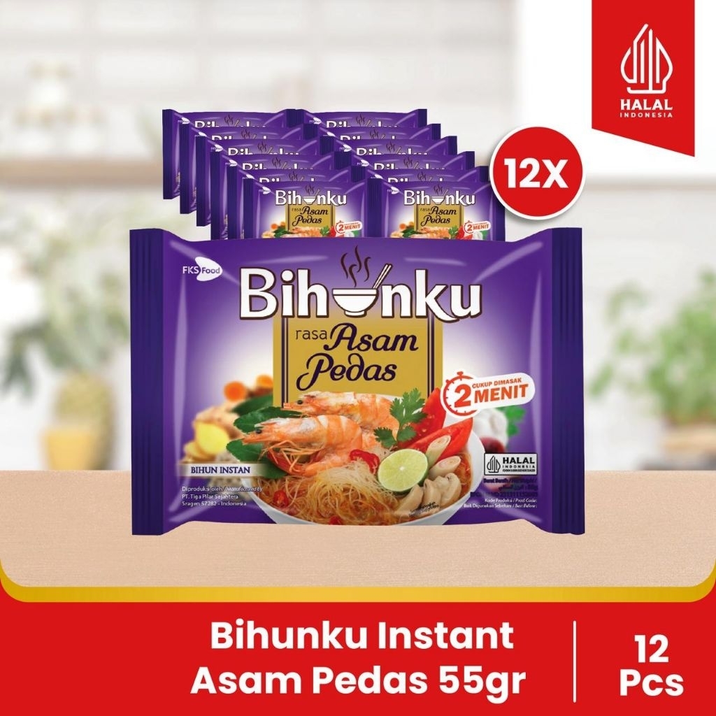 

Paket Bundling 12 - Bihunku Instan - Asam Pedas - 55gr - 12 Pcs