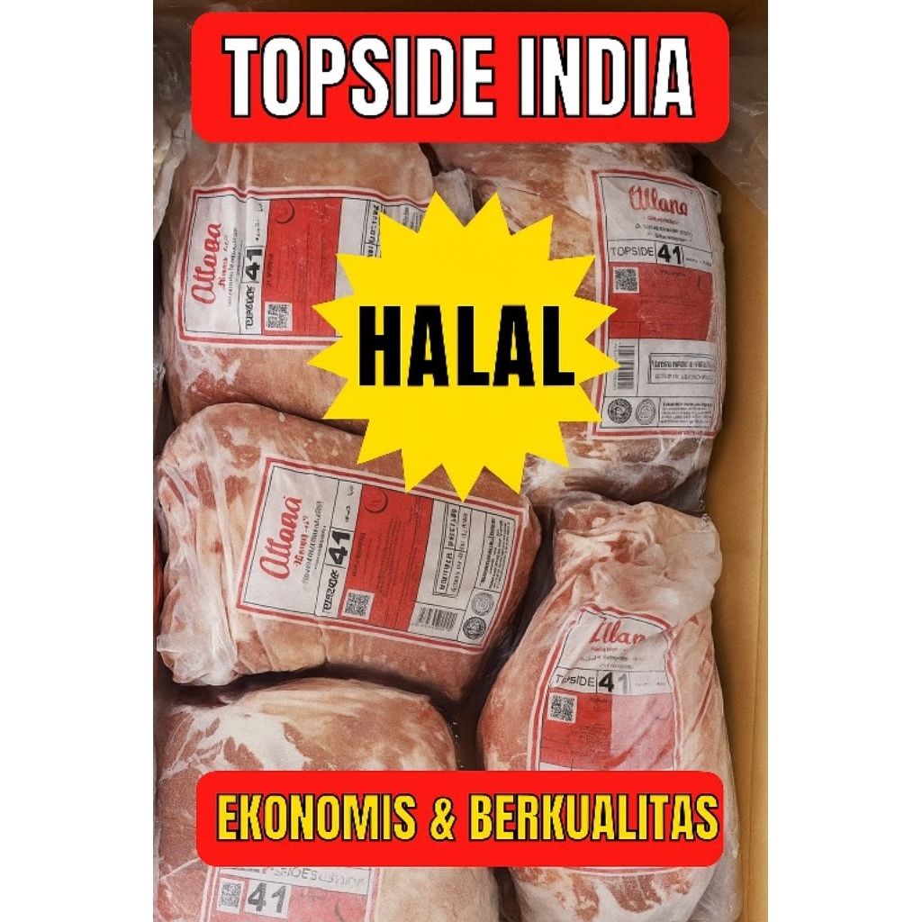 

Daging Tanpa Tulang India 41 Mash - Topside Mash - 20kg / 1box - Daging Import - Daging Kerbau