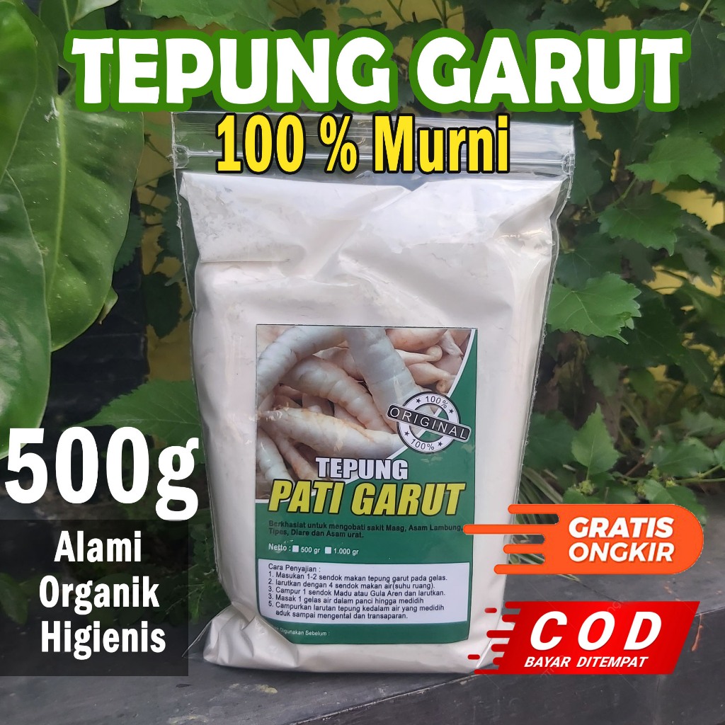 

Tepung Pati Garut Obat Asam Lambung 500gram / Obat Untuk Asam Lambung organik/ Tepung Non Gluten