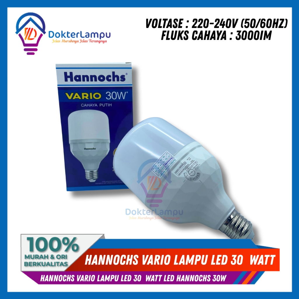 Hannochs Vario lampu LED 30  Watt LED Hannochs 30w