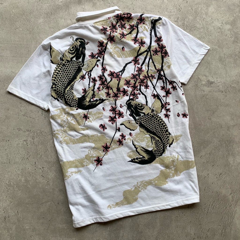 Polo shirt Sukajan Koi Japan