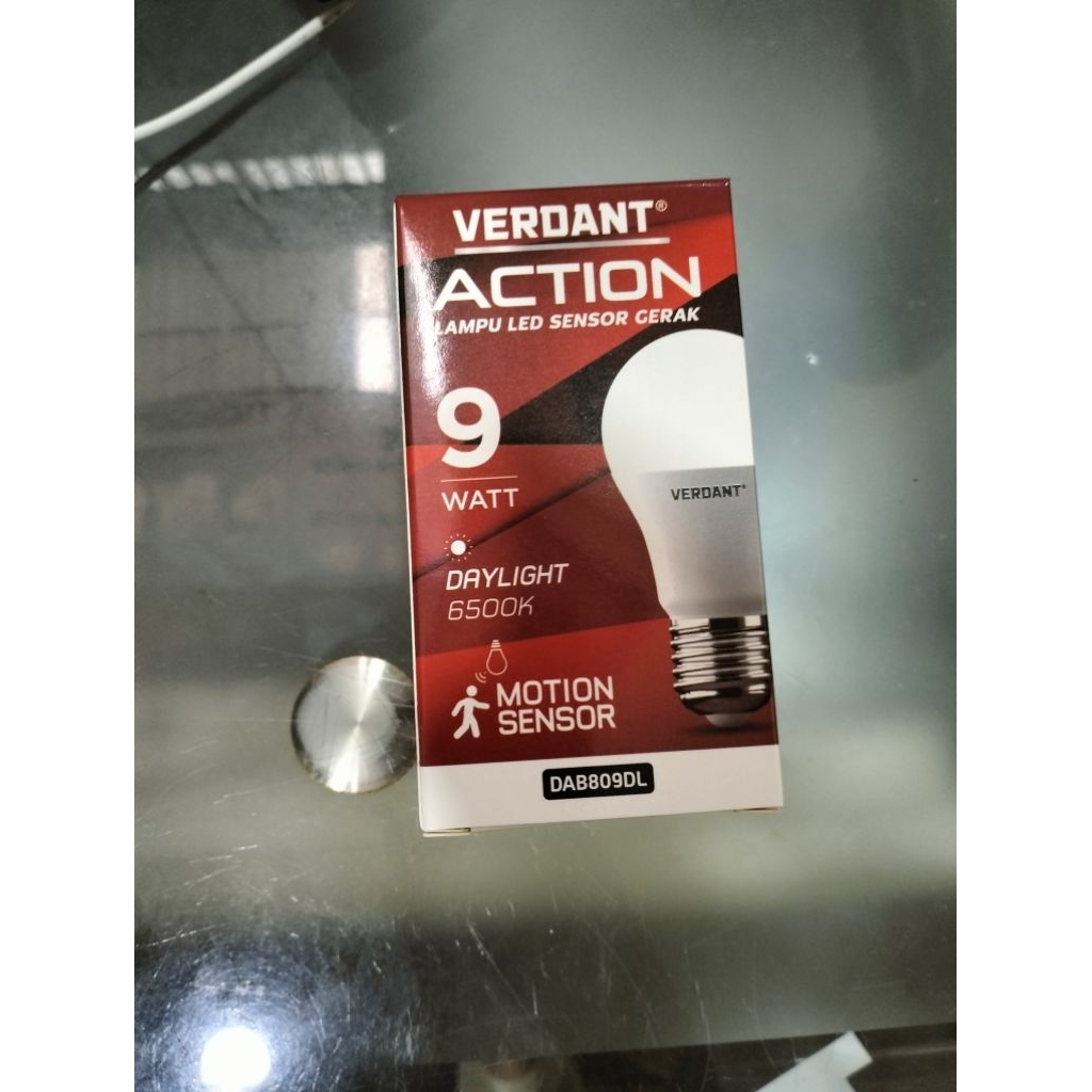 Lampu LED Sensor Gerak Merk Verdant 9 Watt