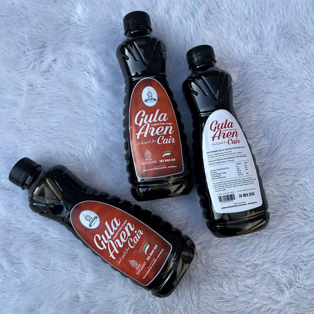 

Gula Aren Cair Asli Murni 600 Gram | Brown Sugar Cair Asli | Liquid Palm Sugar Pondok Aren Original Bpom Halal MUI