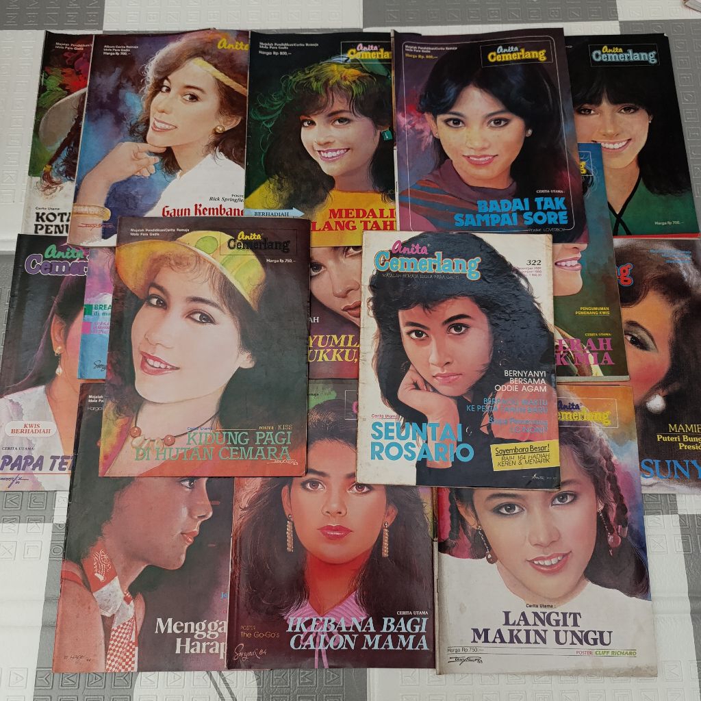 Majalah jaman dulu majalah cerita remaja Anita Cemerlang