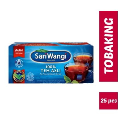 

Teh Sariwangi isi 25 kantong teh hitam celup sari wangi