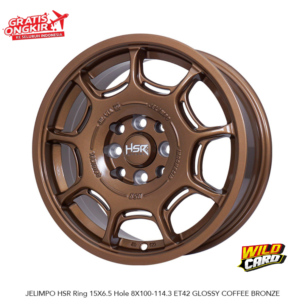 Jual Velg Mobil Datsun Go Veloz dll HSR JELIMPO R15 Glossy Bronze