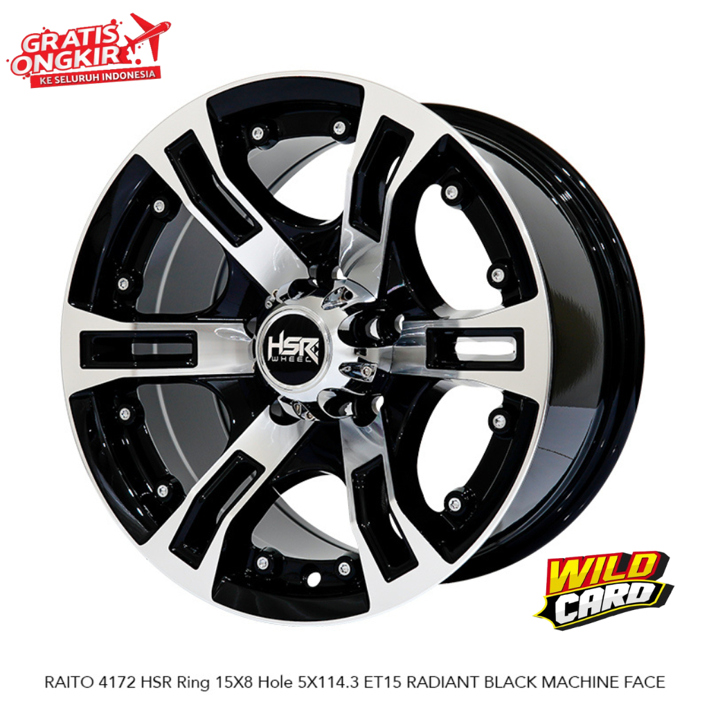Jual Velg HSR RAITO R15 pnp Mobil Taruna Terios dll
