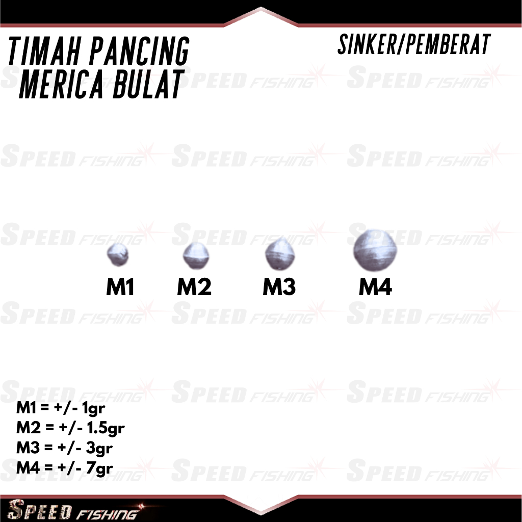 Timah Pancing Merica Kecil Sinker Pemberat