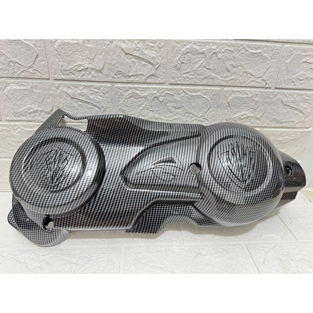 Cover Tutup Cvt Aerox 155 Black Carbon Karbon Nemo Cover CVT Aerox 155 Karbon Carbon