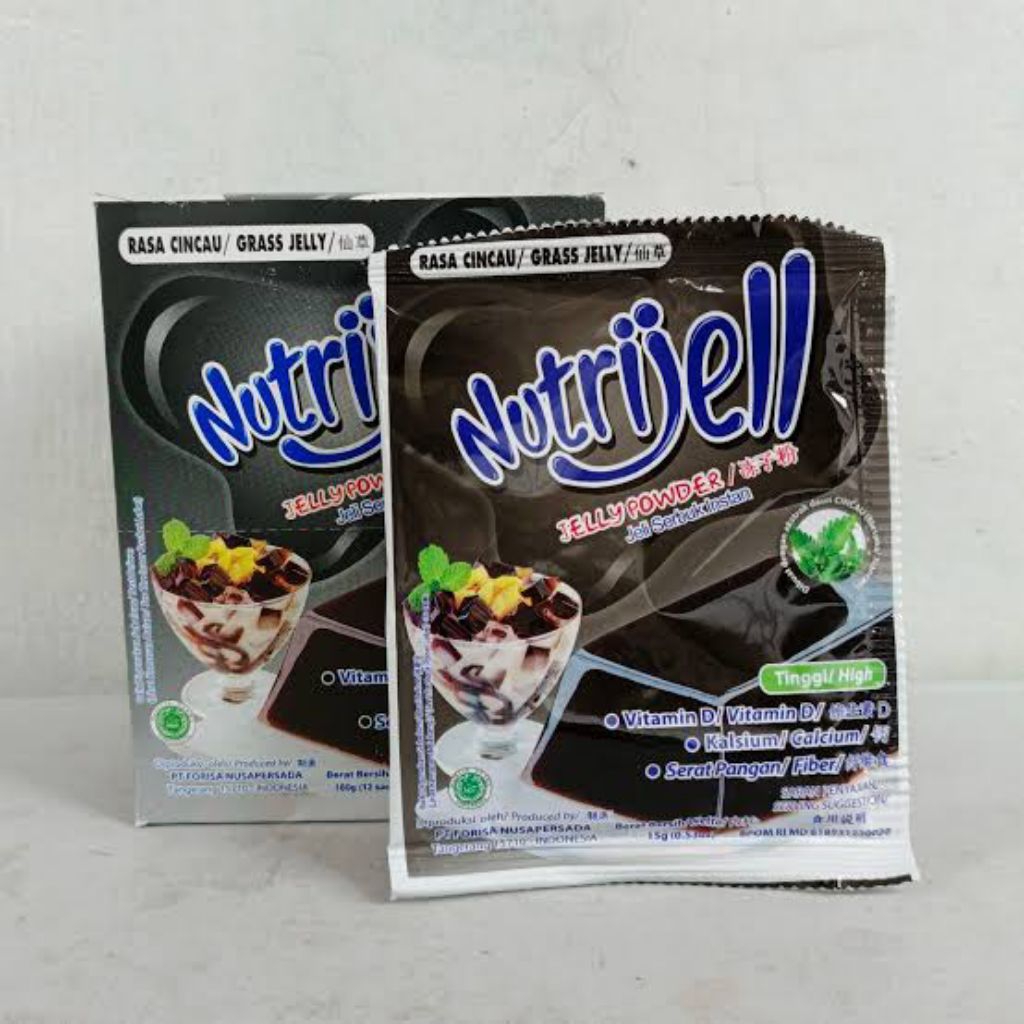 

Nutrijel Cincau 10 gr 1 pack isi 12