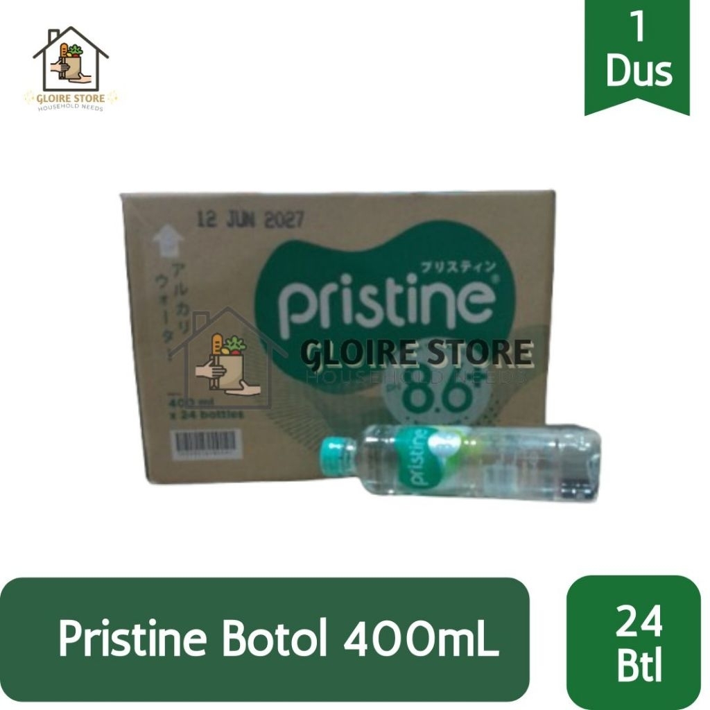 

PRISTINE Botol 1Dus 24x400mL Air Minum pH Tinggi (RL/O.r)