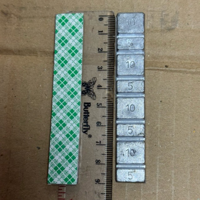 Timah Balance Tempel atau Whell Balancing dapat juga di gunakan untuk Pemberat Pancing