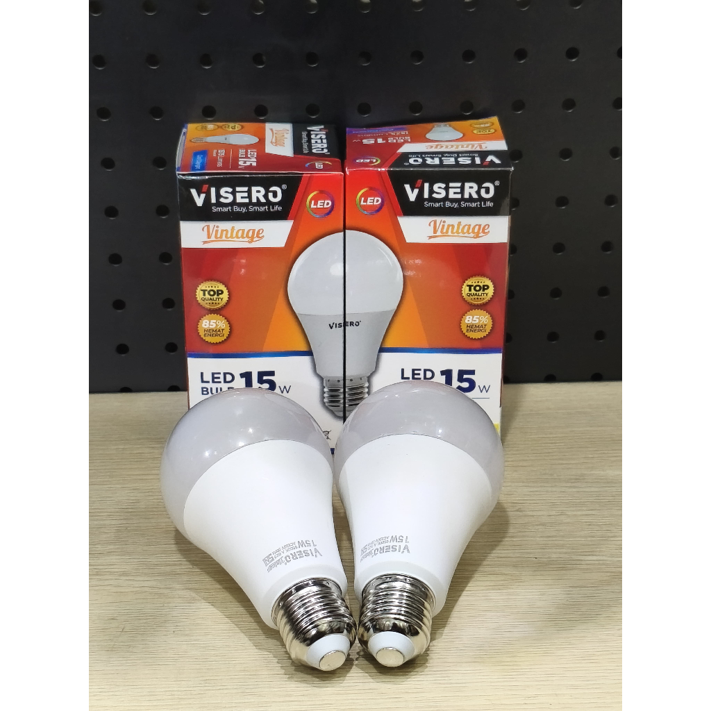 VISERO VINTAGE Lampu LED Kuning 15W Lampu Cahaya Kuning 15 Watt