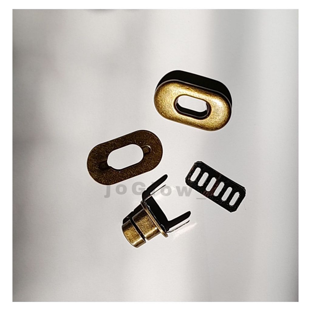 Kunci Putar Tas Twist Lock Premium - Gesper DIY Quality Impor Untuk Clutch Kulit