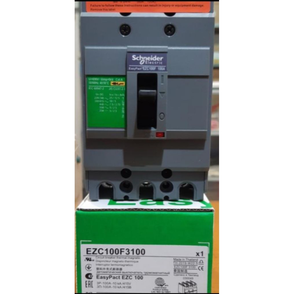 mccb ezc100f 100a