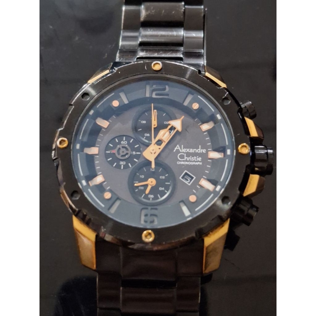 ALEXANDRE CHRISTIE 6410 MC Jam Tangan Pria chrono second 1401