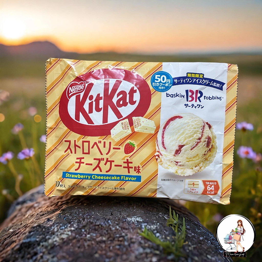 

KitKat Jepang Strawberry Cheesecake 1 pc (12gr) - Edisi Baskin Robbins Limited Edition