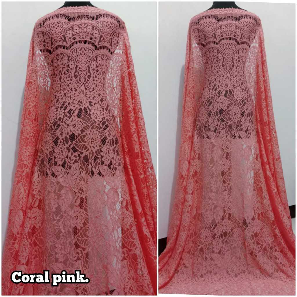 kain brukat semi prancis cordneli katun halus,brukat kebaya medan
