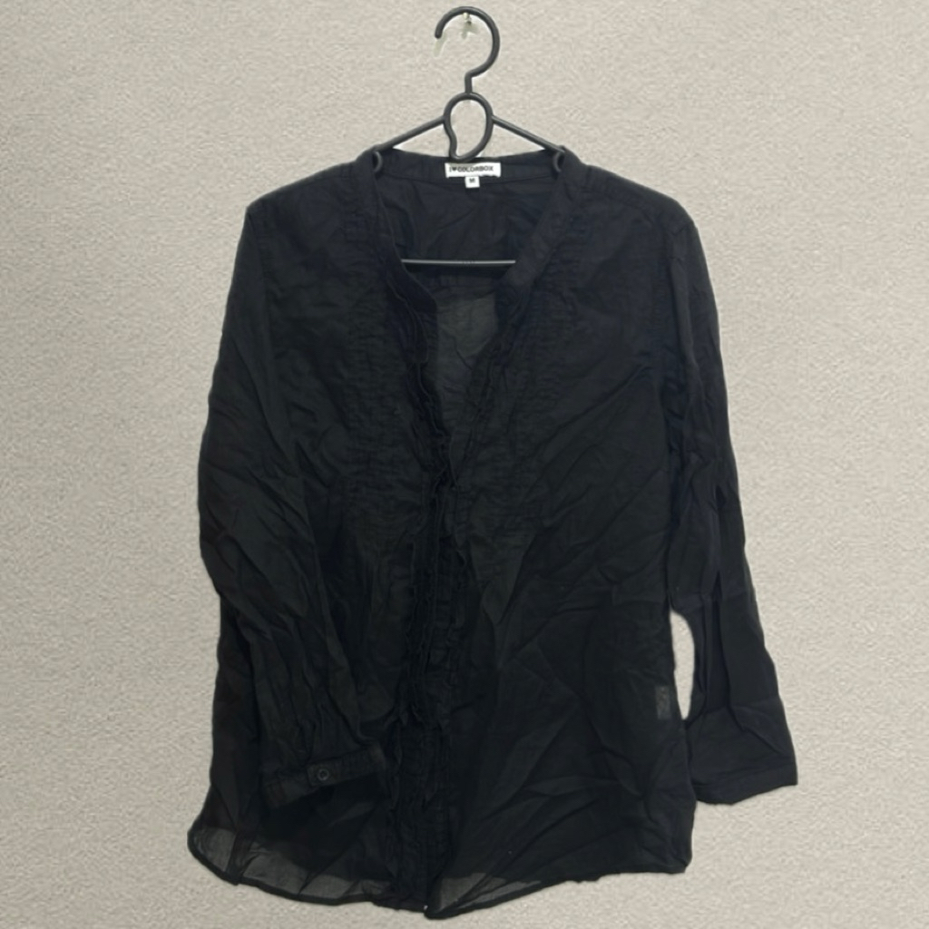 Colorbox Shirt Kemeja Lengan Panjang - Black Hitam