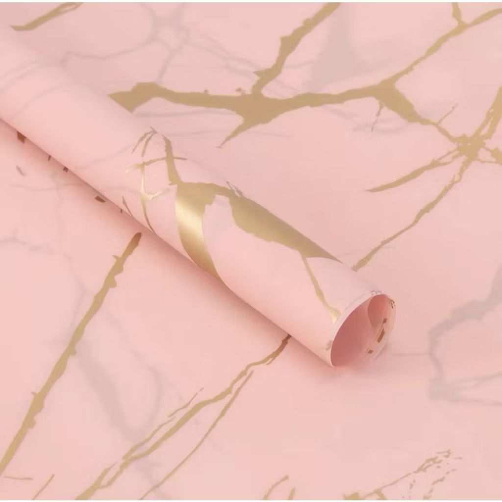 

1 lembar kertas buket warna pink