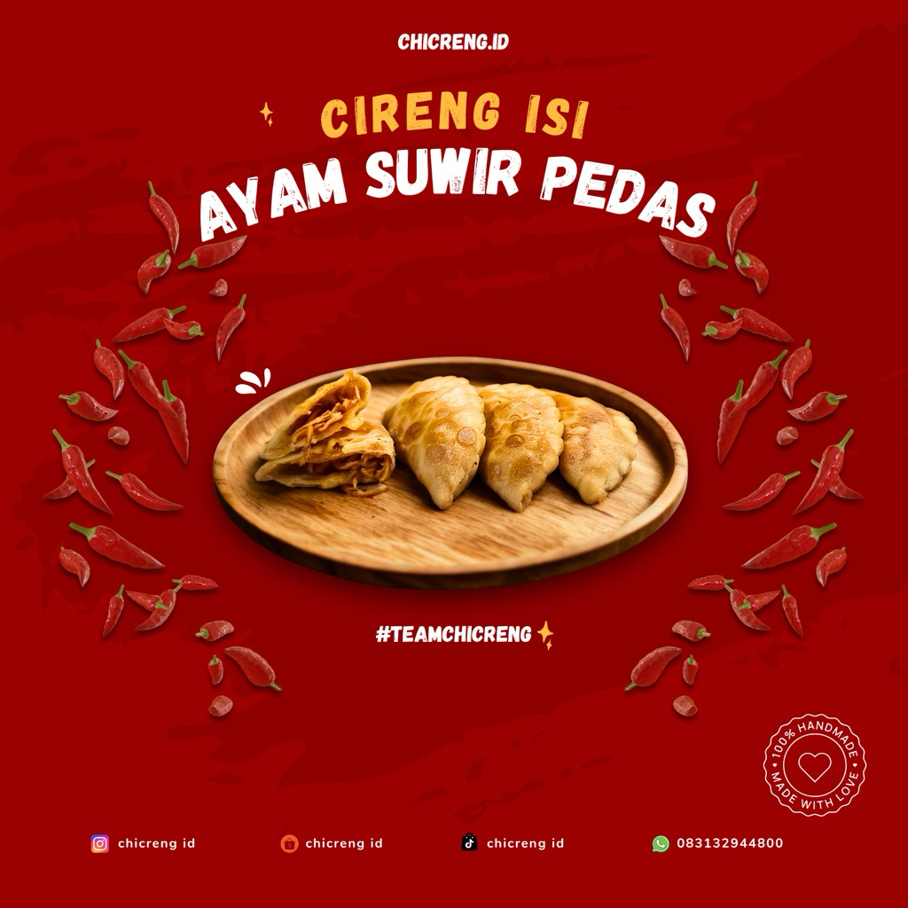 

chicreng.id - Cireng Ayam Suwir Pedas (isi 4 pcs)